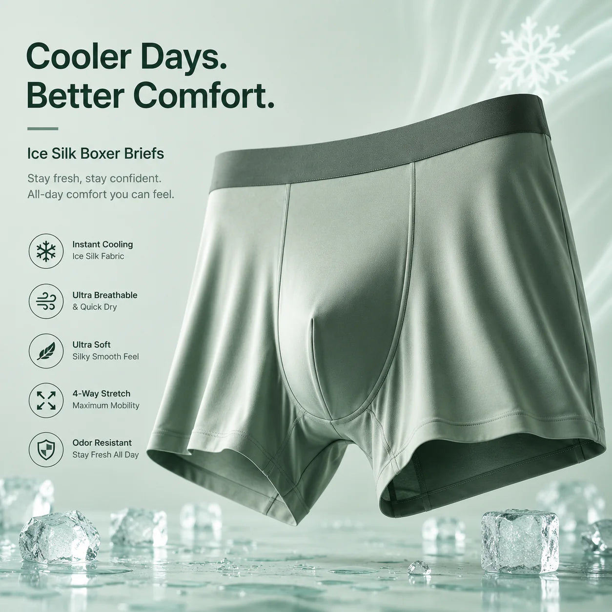 Men’s Cooling Ice Silk Underwear – Buy 1 Get 2 Free