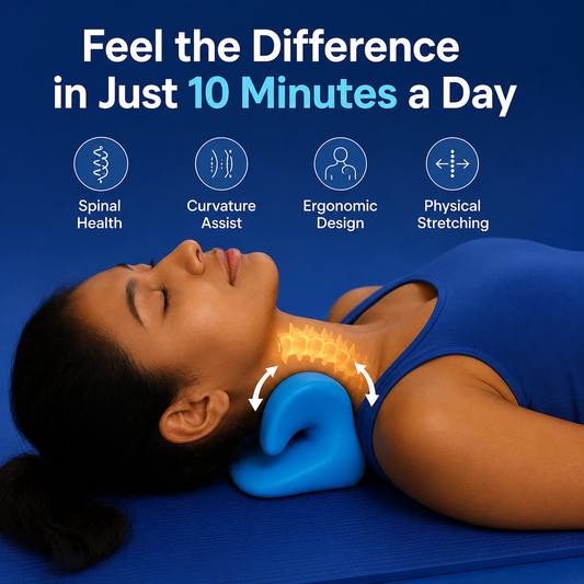 Cervical Neck Traction Pillow — design detail