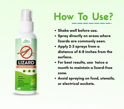 Organic Lizard Repellent Spray (Buy 1 Get 2 Free)