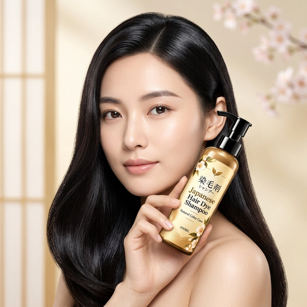 Japanese Black Hair Dye Shampoo – (Buy 1 Get 1 Free)