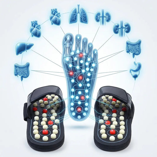 Acupressure and Magnetic Therapy Paduka Slippers