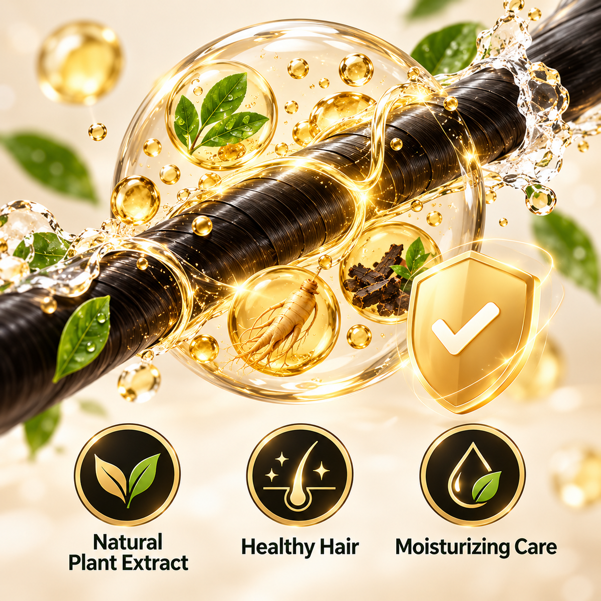 Japanese Black Hair Dye Shampoo – (Buy 1 Get 1 Free)