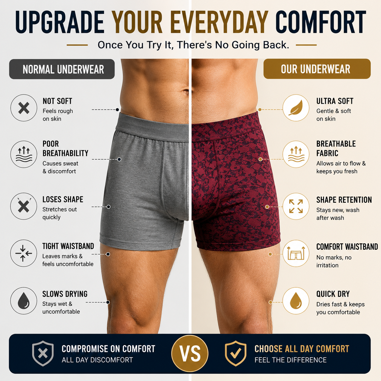 Men's Attractive Printed Underwears
